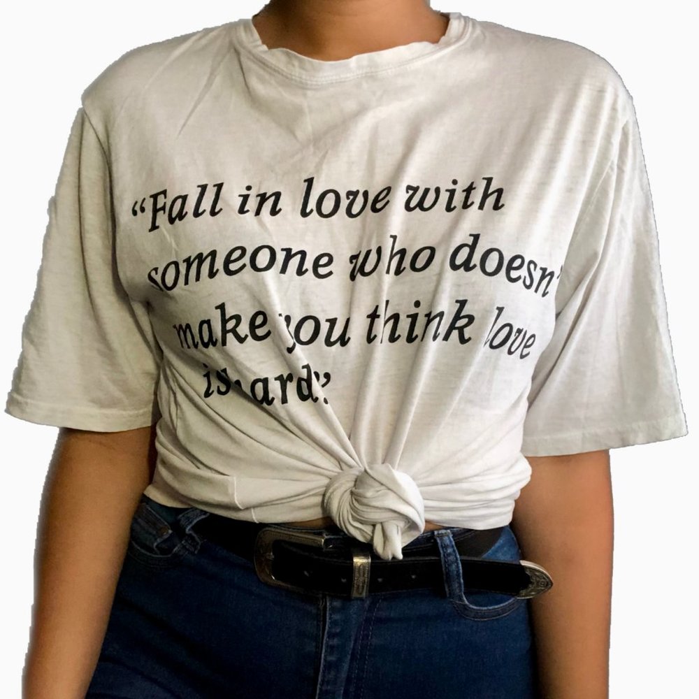 Under Row Graphic Tee - White